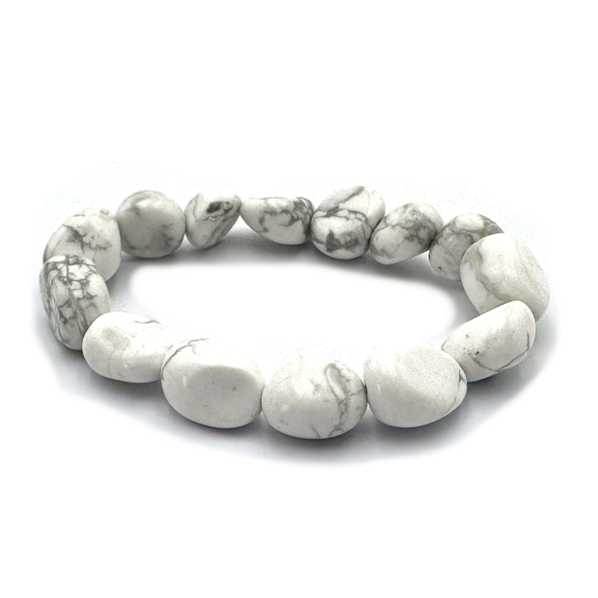 Large Beaded Bracelet American Howlite - MarshallsHealthShop