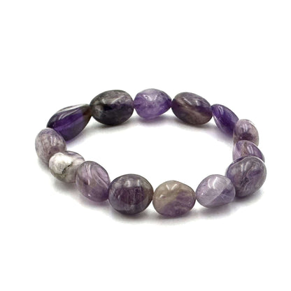 Large Beaded Bracelet Amethyst - MarshallsHealthShop