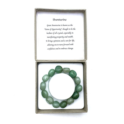 Large Beaded Bracelet Dark Aventurine - MarshallsHealthShop