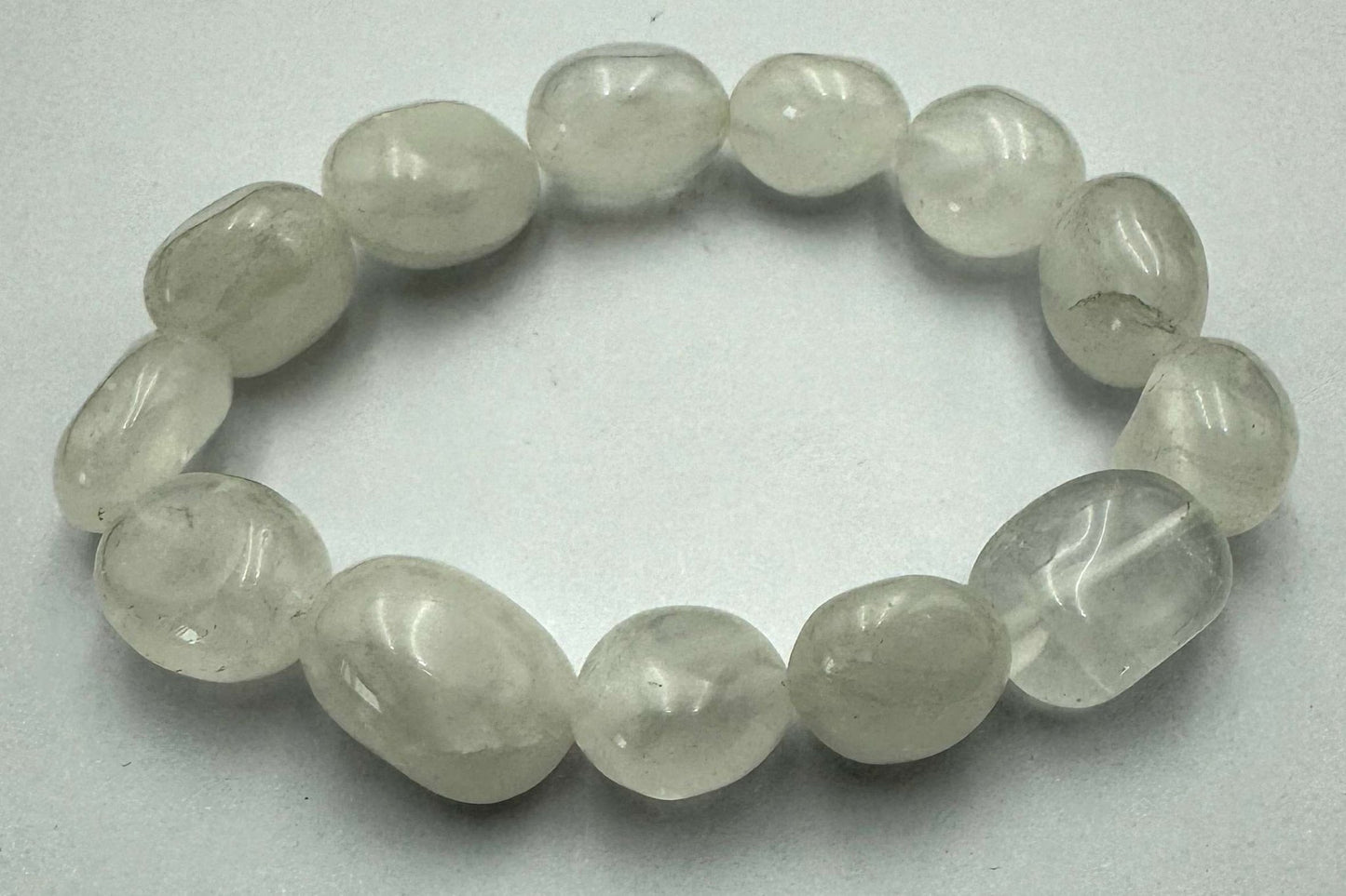 Large Beaded Bracelet Dark Clear Quartz - MarshallsHealthShop