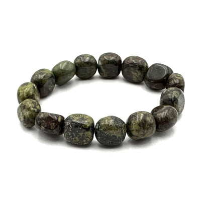 Large Beaded Bracelet Dragon Blood Jasper - MarshallsHealthShop