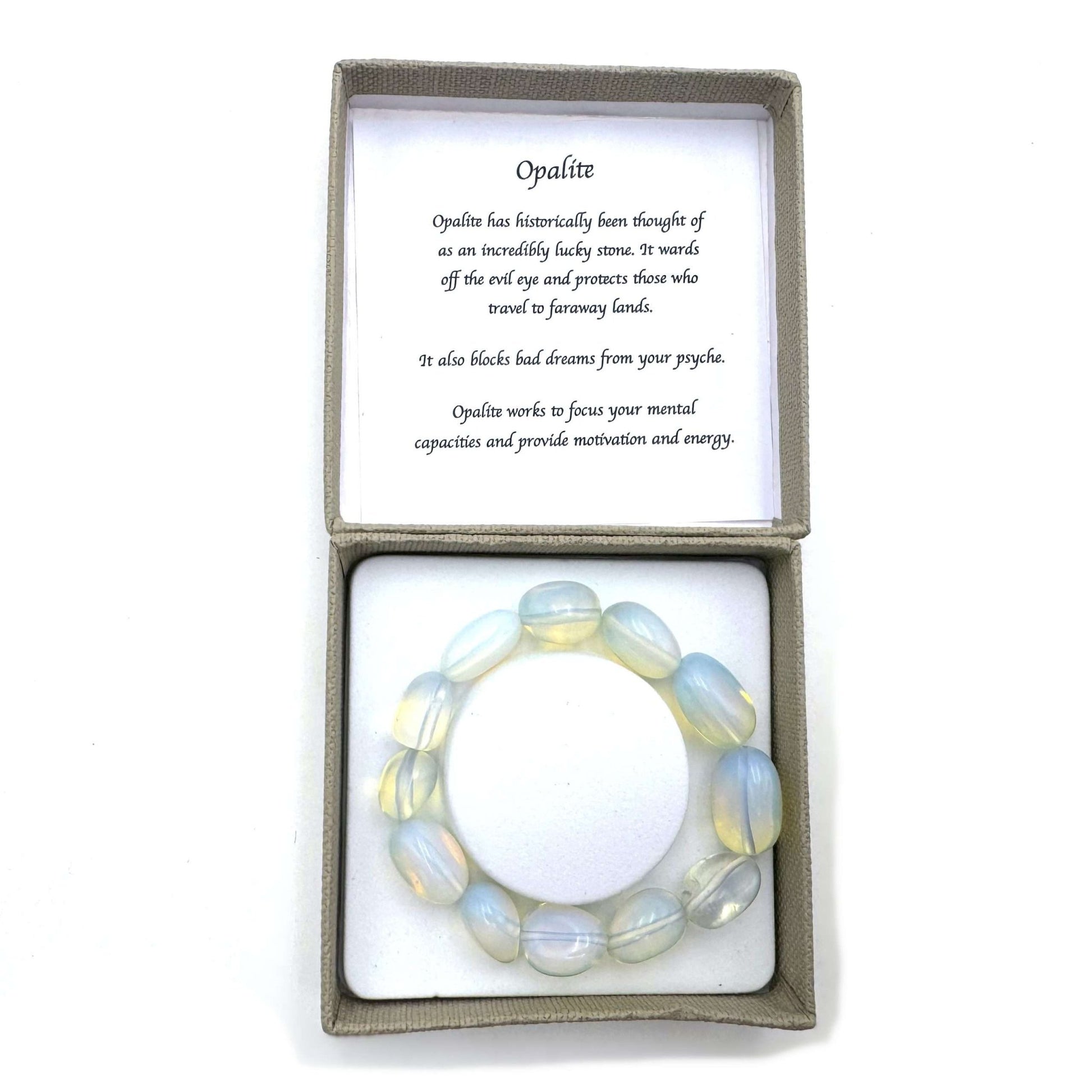Large Beaded Bracelet Opalite - MarshallsHealthShop
