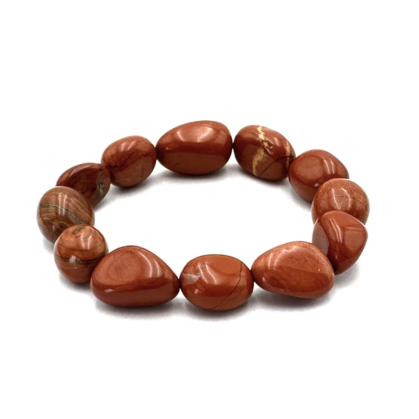 Large Beaded Bracelet Red Jasper - MarshallsHealthShop