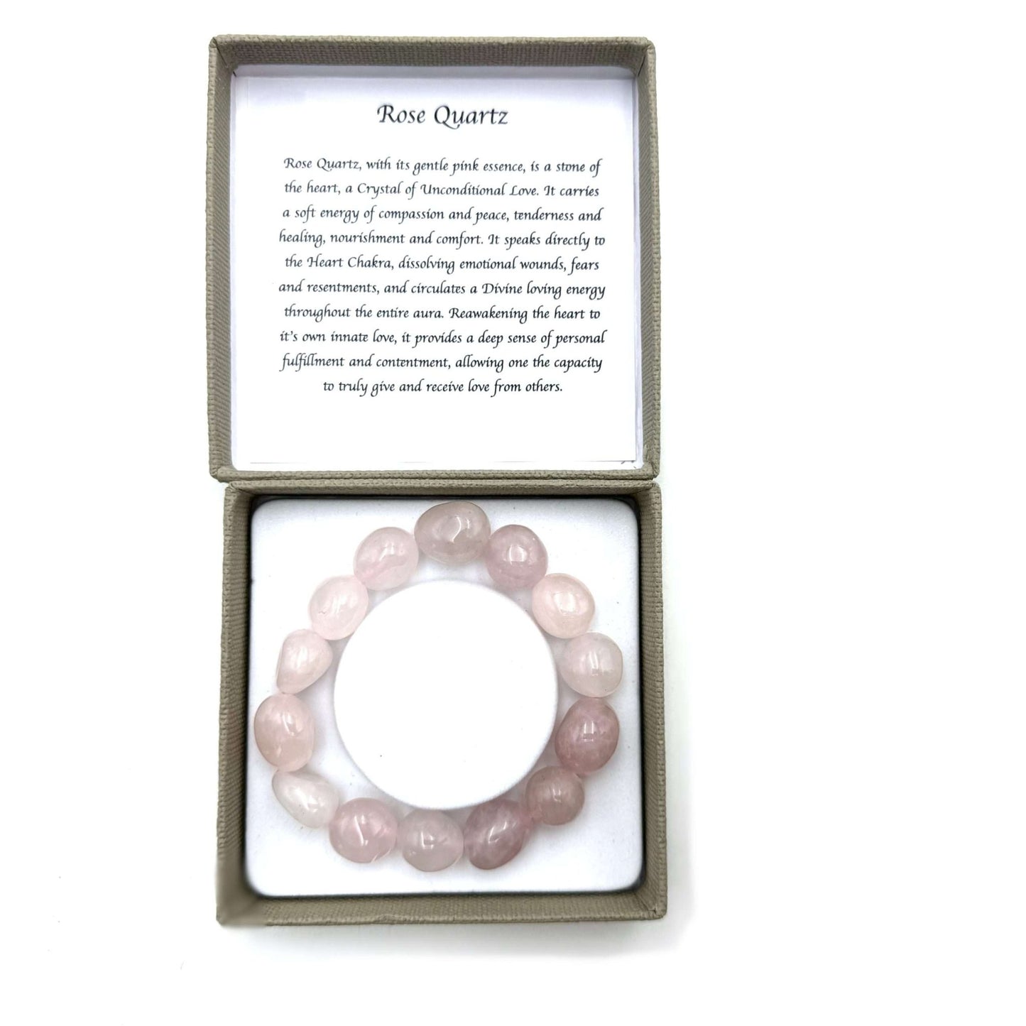 Large Beaded Bracelet Rose Quartz - MarshallsHealthShop