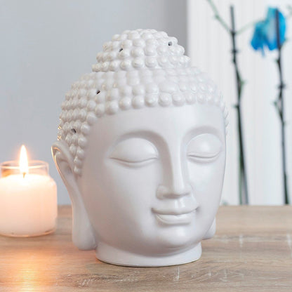 Large Grey Buddha Head Oil Burner&nbsp;
H:20 x W:13 x D:18 cm - This large, ceramic Buddha head oil burner comes in a silky, grey finish and is sure to make a statement. Compatible with both fragrance oils and wax melts to create a calming atmosphere in the home.

1st Stop, Marshall's Health Shop, Gift Shop!
SKU: OB50030