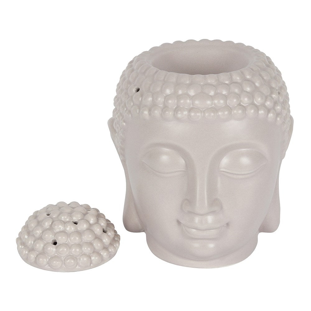 Large Grey Buddha Head Oil Burner&nbsp;
H:20 x W:13 x D:18 cm - This large, ceramic Buddha head oil burner comes in a silky, grey finish and is sure to make a statement. Compatible with both fragrance oils and wax melts to create a calming atmosphere in the home.

1st Stop, Marshall's Health Shop, Gift Shop!
SKU: OB50030