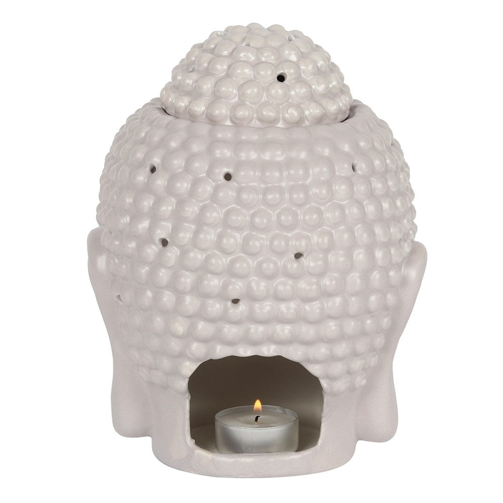 Large Grey Buddha Head Oil Burner&nbsp;
H:20 x W:13 x D:18 cm - This large, ceramic Buddha head oil burner comes in a silky, grey finish and is sure to make a statement. Compatible with both fragrance oils and wax melts to create a calming atmosphere in the home.

1st Stop, Marshall's Health Shop, Gift Shop!
SKU: OB50030