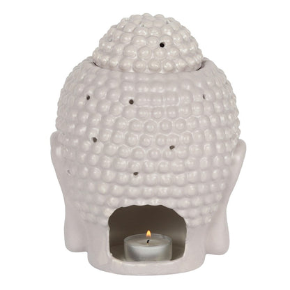 Large Grey Buddha Head Oil Burner&nbsp;
H:20 x W:13 x D:18 cm - This large, ceramic Buddha head oil burner comes in a silky, grey finish and is sure to make a statement. Compatible with both fragrance oils and wax melts to create a calming atmosphere in the home.

1st Stop, Marshall's Health Shop, Gift Shop!
SKU: OB50030
