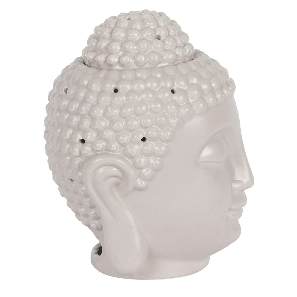 Large Grey Buddha Head Oil Burner&nbsp;
H:20 x W:13 x D:18 cm - This large, ceramic Buddha head oil burner comes in a silky, grey finish and is sure to make a statement. Compatible with both fragrance oils and wax melts to create a calming atmosphere in the home.

1st Stop, Marshall's Health Shop, Gift Shop!
SKU: OB50030