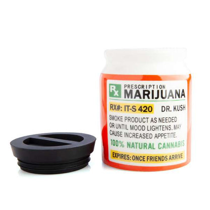 Large Prescription Marijuana Stash It! Storage Jar - MarshallsHealthShop