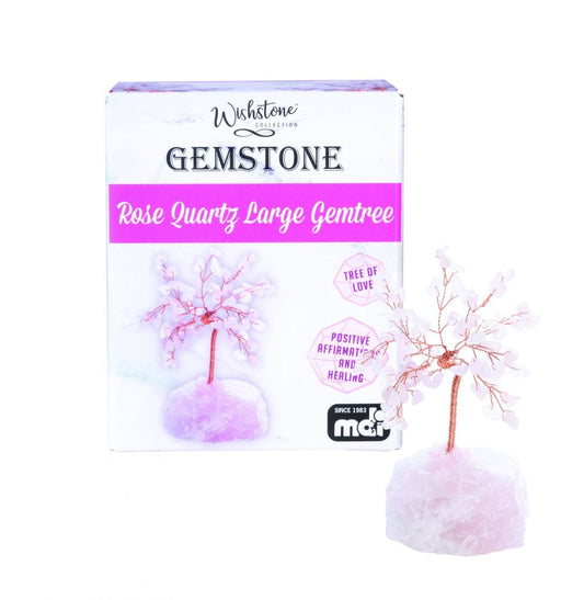 Large Rose Quartz Gemstone Tree - MarshallsHealthShop