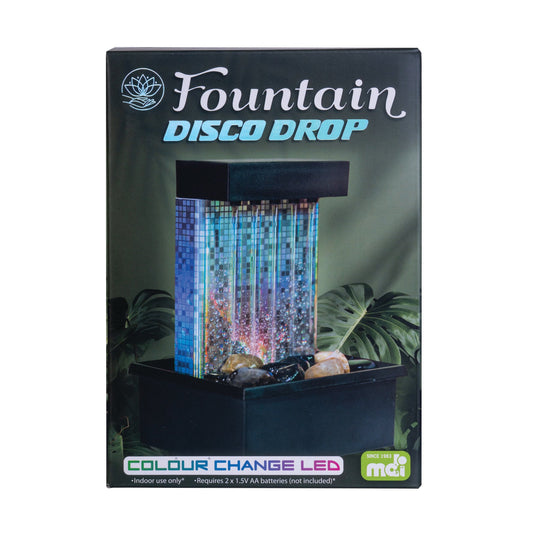 LED Disco Back Drop Water Feature Fountain - MarshallsHealthShop