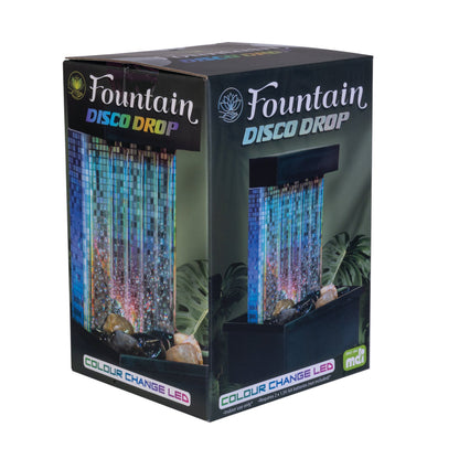 LED Disco Back Drop Water Feature Fountain - MarshallsHealthShop