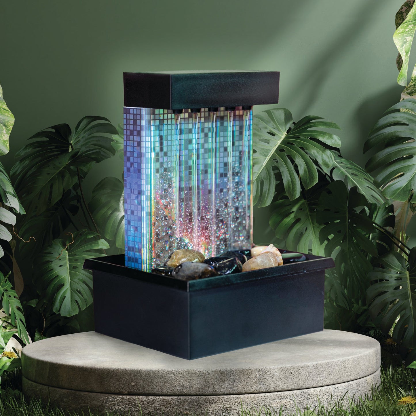 LED Disco Back Drop Water Feature Fountain - MarshallsHealthShop
