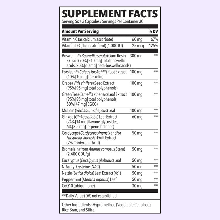 LifeSeasons Lung Capaci - T 90 Vege Caps - MarshallsHealthShop