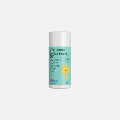Lifestream Genius Brains DHA Kids 30 Chewable Softgels - 1st Stop Marshall's Health Shop, Gift Shop! - Heath and Natural Therapy New Brighton Christchurch - Naturopath