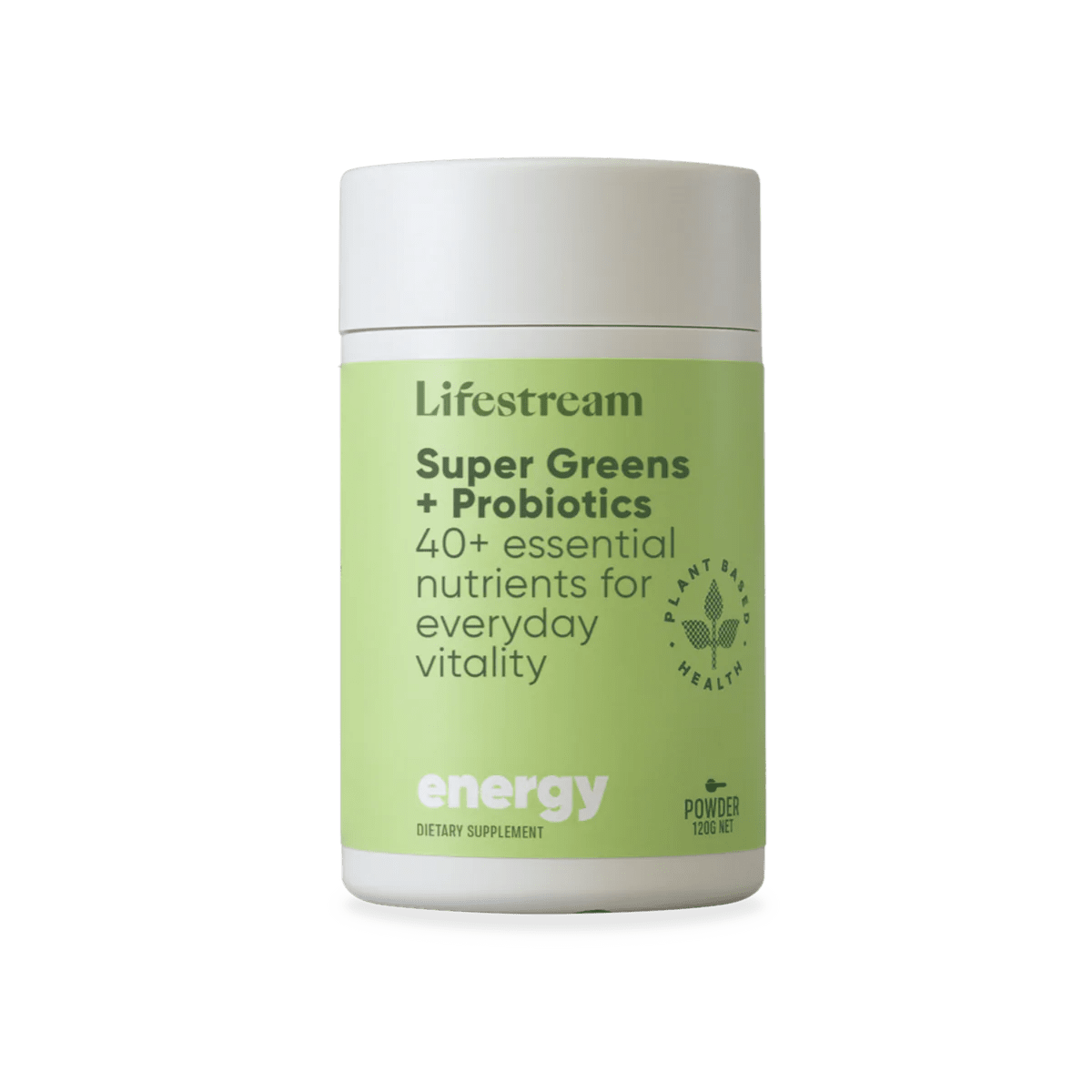 Lifestream Super Greens + Probiotics 120g - MarshallsHealthShop