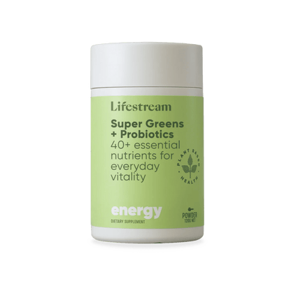 Lifestream Super Greens + Probiotics 120g - MarshallsHealthShop
