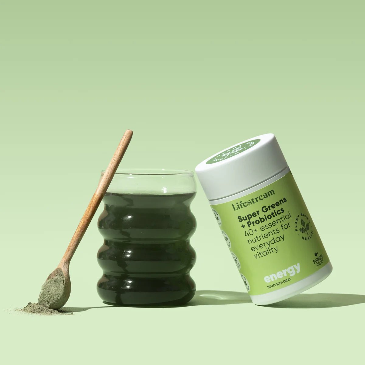 Lifestream Super Greens + Probiotics 120g - MarshallsHealthShop