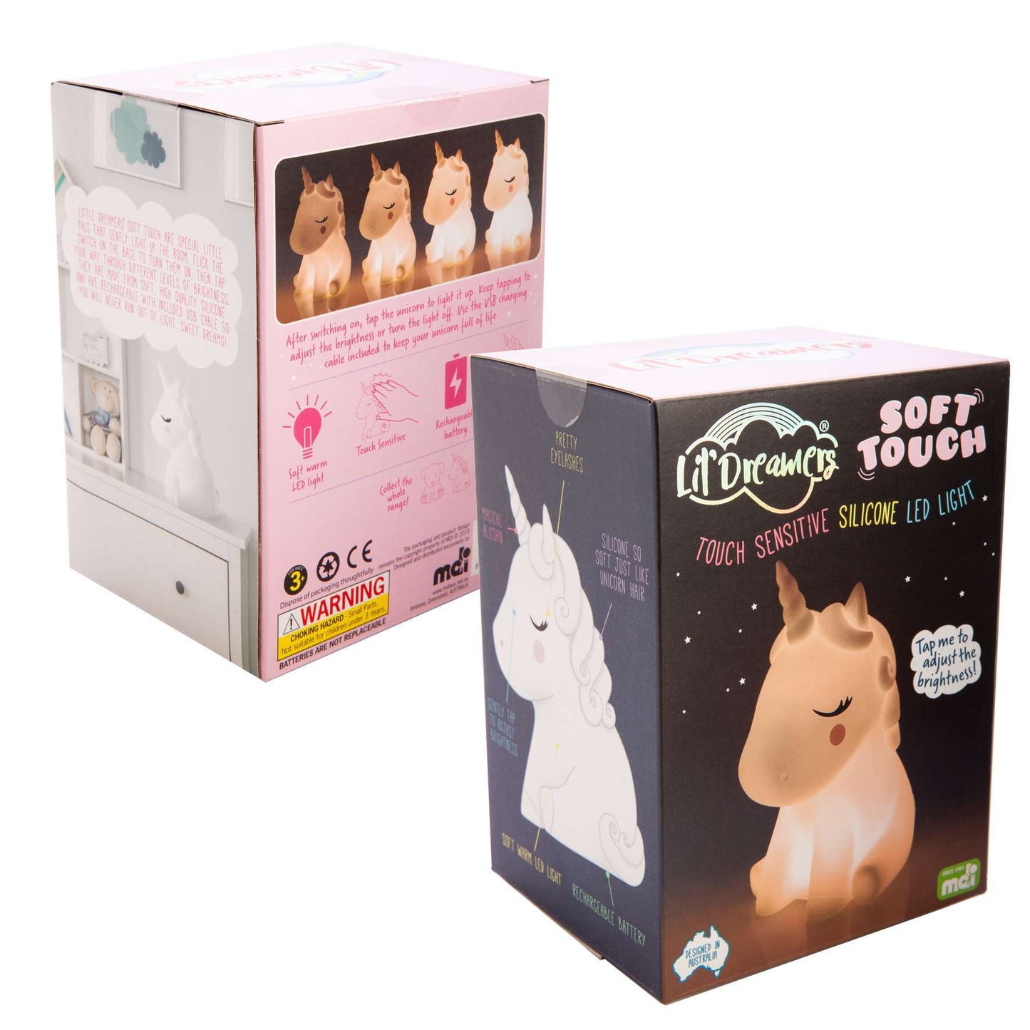 Lil Dreamers Unicorn Silicone Touch LED Light - MarshallsHealthShop