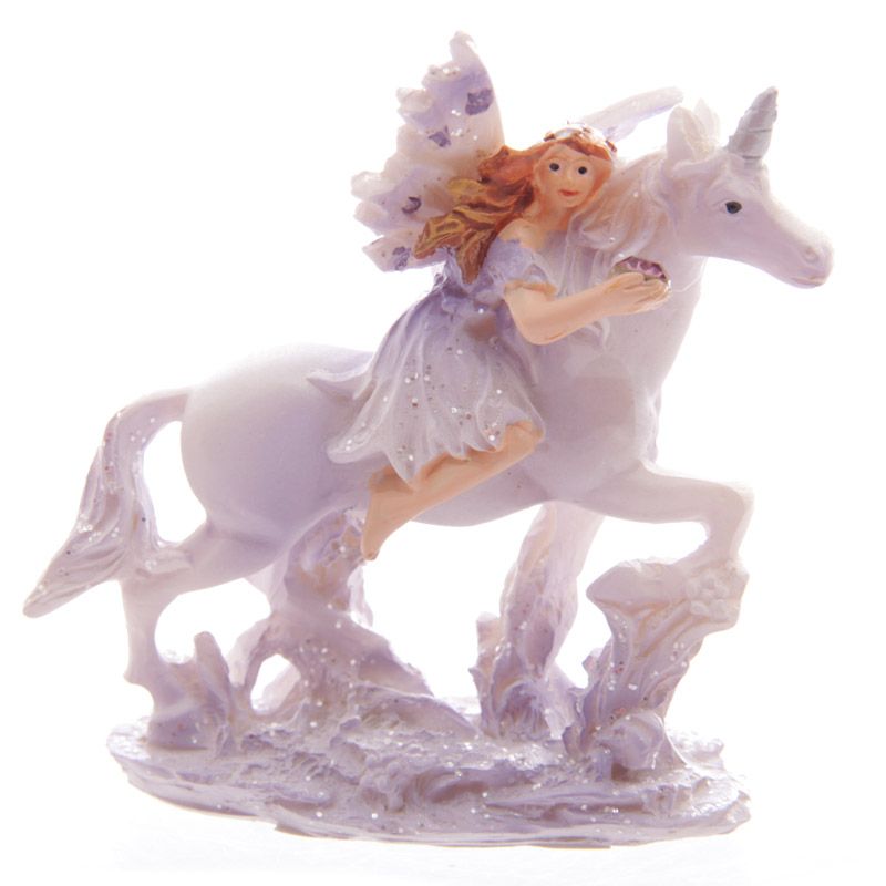 Lilac Glitter Flower Fairy & Unicorn World Figures - MarshallsHealthShop
