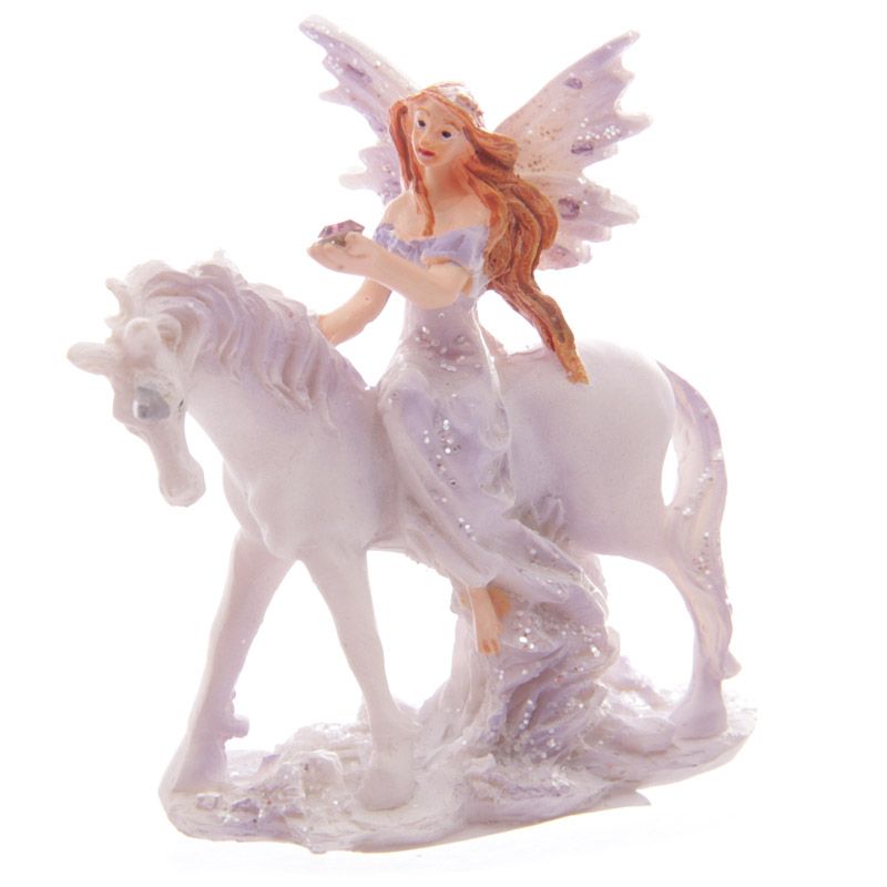Lilac Glitter Flower Fairy & Unicorn World Figures - MarshallsHealthShop