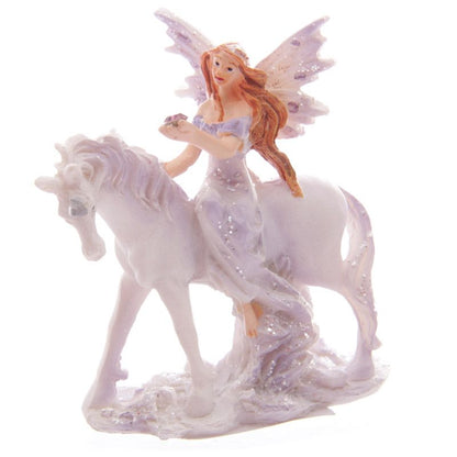 Lilac Glitter Flower Fairy & Unicorn World Figures - MarshallsHealthShop