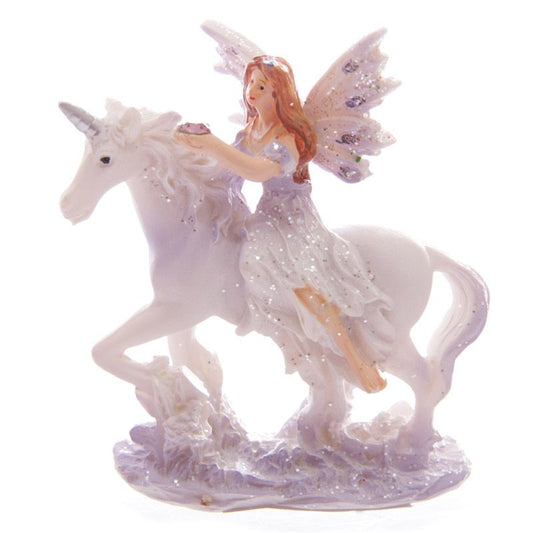 Lilac Glitter Flower Fairy & Unicorn World Figures - MarshallsHealthShop