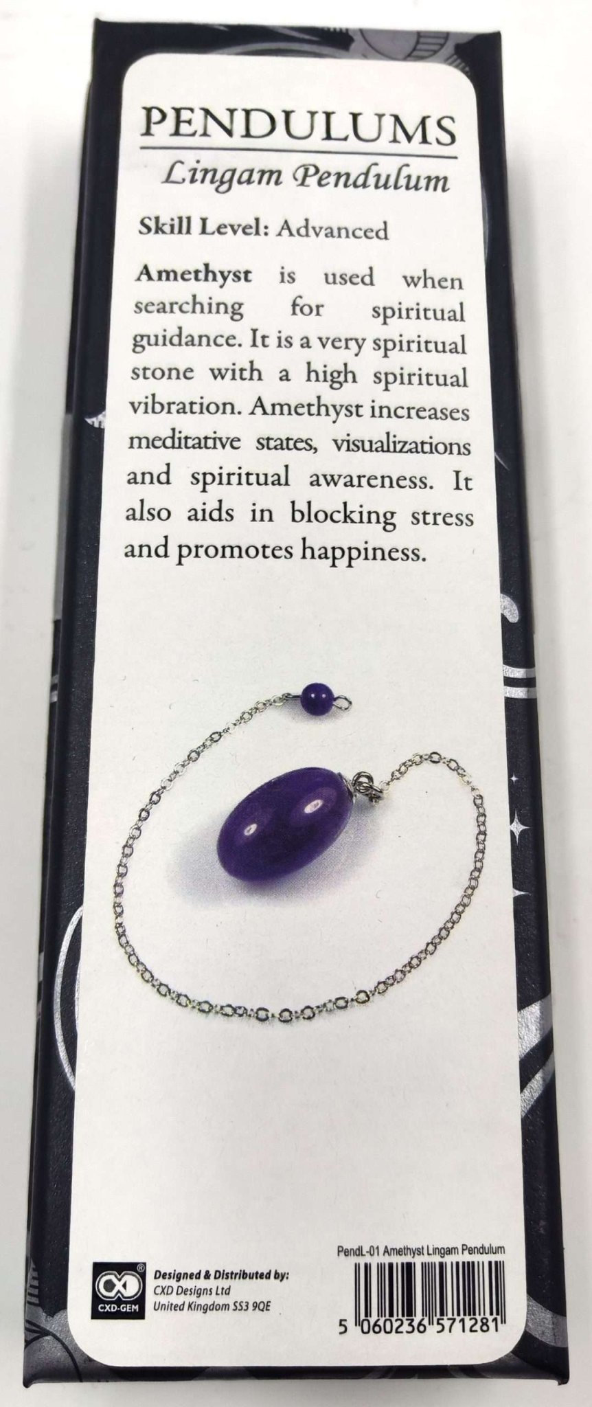 Lingam Pendulum Amethyst - MarshallsHealthShop