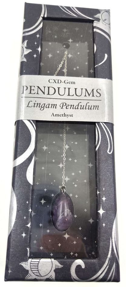 Lingam Pendulum Amethyst - MarshallsHealthShop