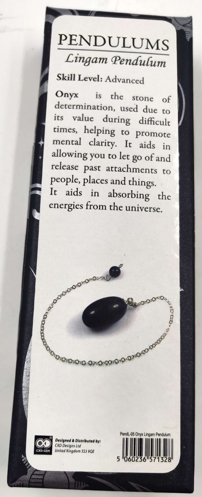 Lingam Pendulum Black Onyx - MarshallsHealthShop