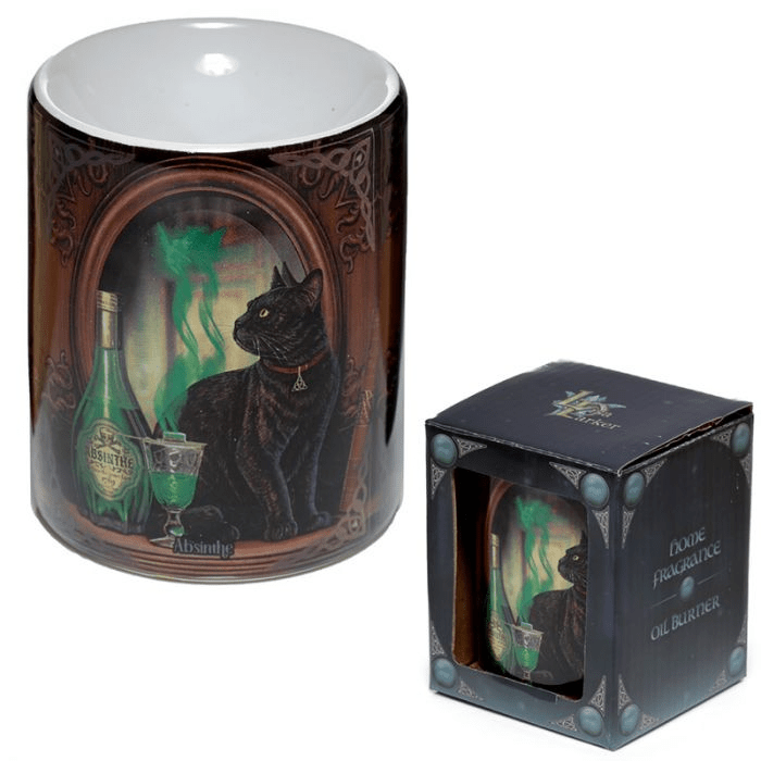 Lisa Parker Absinthe Cat Oil Burner - 1st Stop Marshall's Health Shop, Gift Shop! - Heath and Natural Therapy New Brighton Christchurch - Naturopath