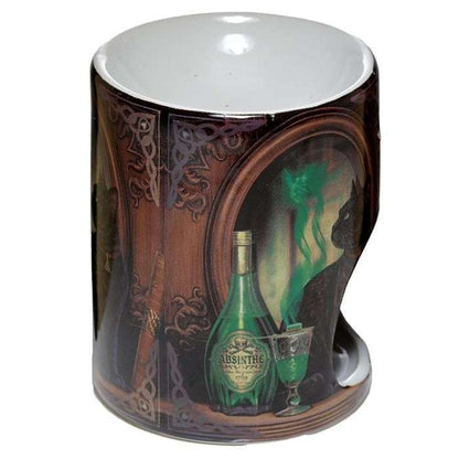 Lisa Parker Absinthe Cat Oil Burner - 1st Stop Marshall's Health Shop, Gift Shop! - Heath and Natural Therapy New Brighton Christchurch - Naturopath