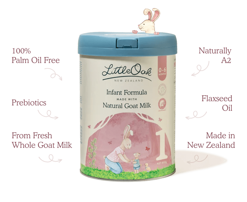 Little Oak Natural Goat Milk Infant Formula with Olive Oil 800gm - 1st Stop Marshall's Health Shop, Gift Shop! - Heath and Natural Therapy New Brighton Christchurch - Naturopath