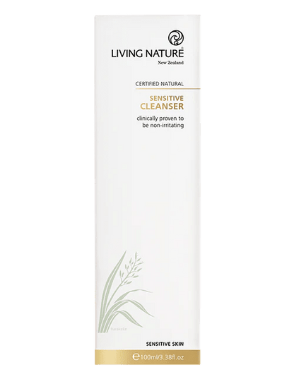 Living Nature Sensitive Cleanser 100ml

Living Nature's certified natural sensitive skincare range is clinically proven to be non-irritating; the soap-free and fragrance free simplicity of pH-balanced ingredients creates a beautifully mild, non-stripping cleanser. Organic virgin coconut oil and Harakeke flax extract provide moisturising and antibacterial benefits and gently remove makeup and skin debris without irritation, even on very dry or sensitive skin.1st Stop, Marshall's Health Shop!