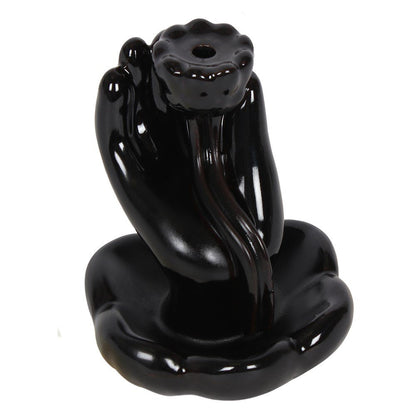 Lotus Flower & Hand Backflow Incense Burner - MarshallsHealthShop