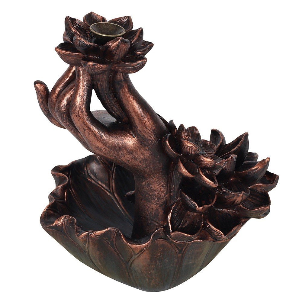 Lotus Hand Backflow Burner - 1st Stop Marshall's Health Shop, Gift Shop! - Heath and Natural Therapy New Brighton Christchurch - Naturopath