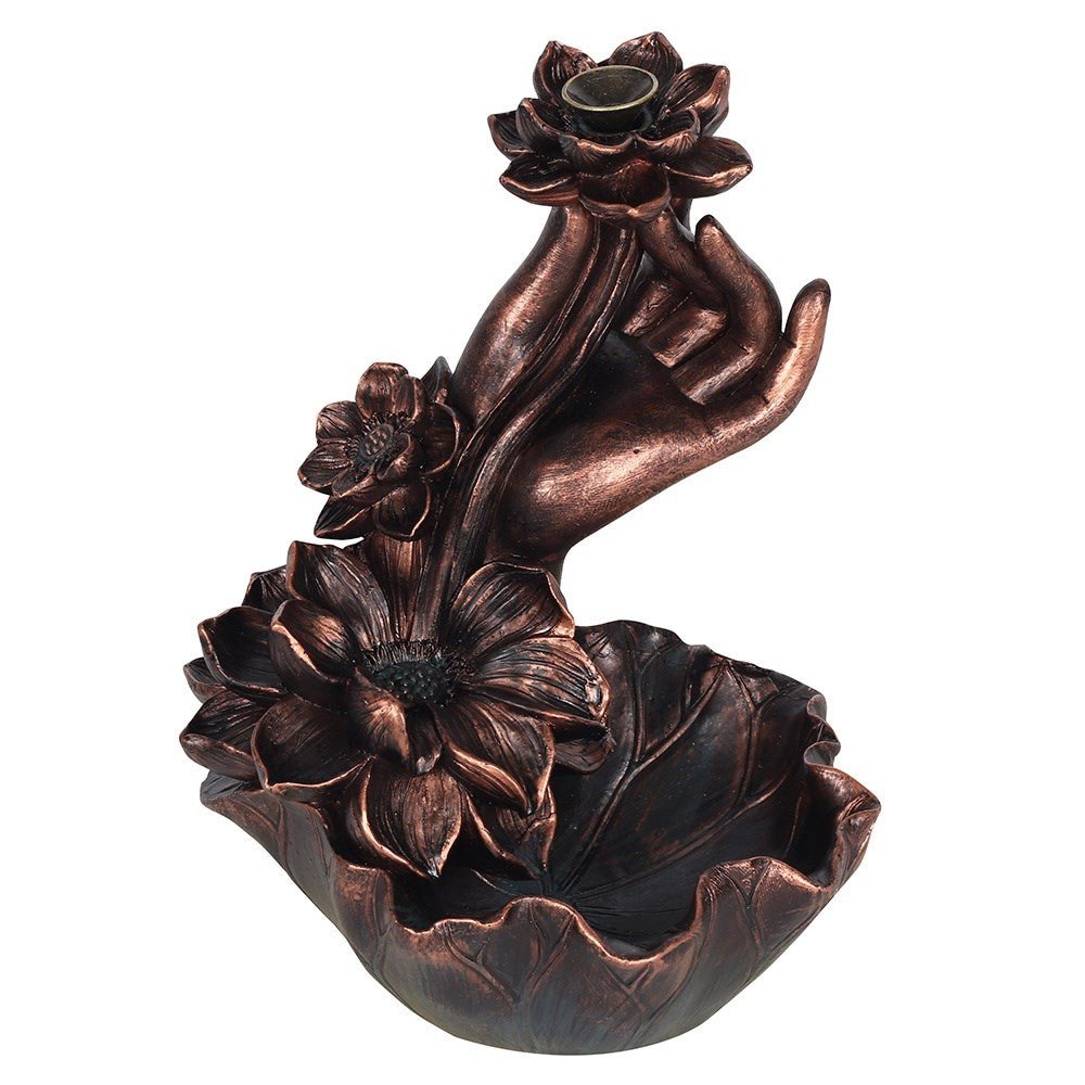 Lotus Hand Backflow Burner - 1st Stop Marshall's Health Shop, Gift Shop! - Heath and Natural Therapy New Brighton Christchurch - Naturopath
