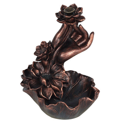 Lotus Hand Backflow Burner - 1st Stop Marshall's Health Shop, Gift Shop! - Heath and Natural Therapy New Brighton Christchurch - Naturopath