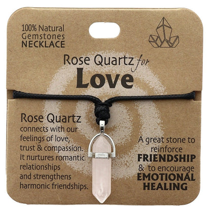 Love Necklace Rose Quartz - MarshallsHealthShop