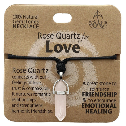 Love Necklace Rose Quartz - MarshallsHealthShop