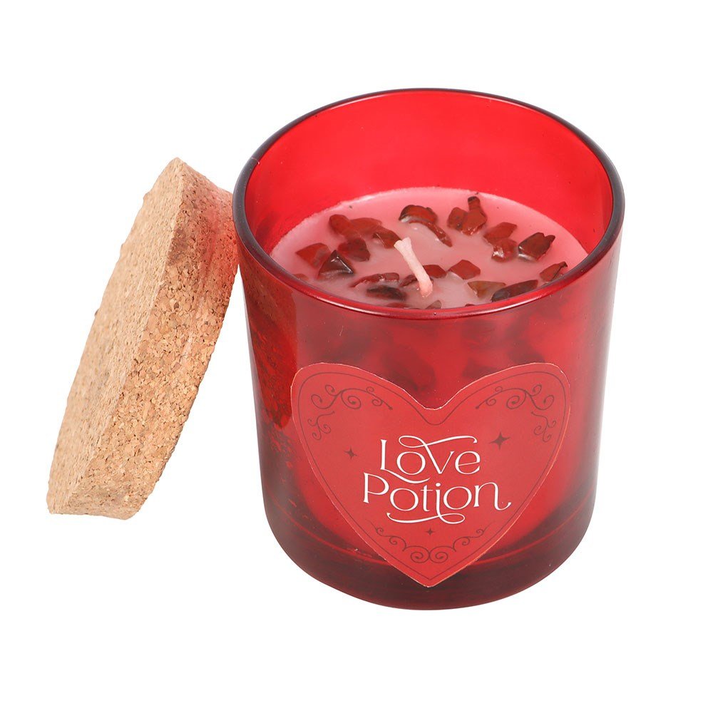 Love Potion Raspberry Crystal Chip Candle - MarshallsHealthShop