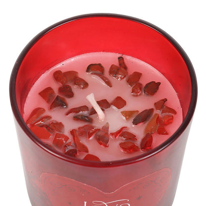 Love Potion Raspberry Crystal Chip Candle - MarshallsHealthShop