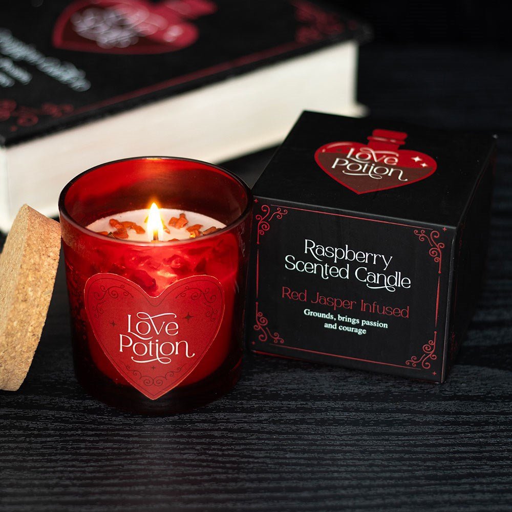 Love Potion Raspberry Crystal Chip Candle - MarshallsHealthShop
