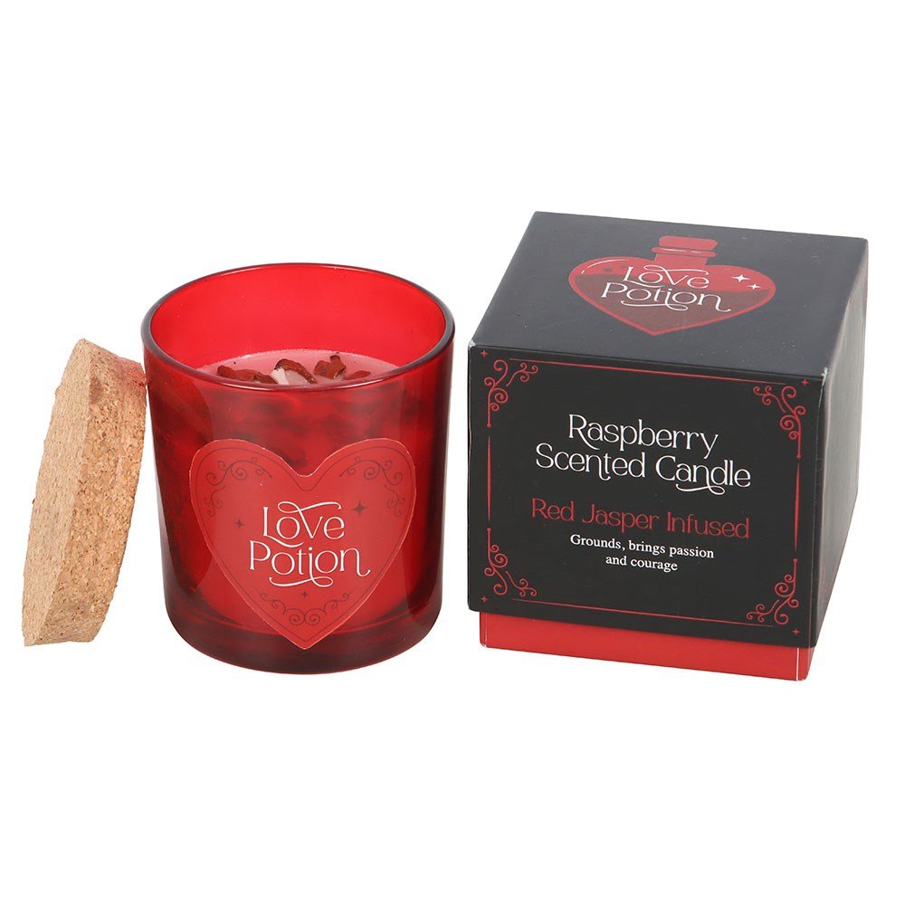 Love Potion Raspberry Crystal Chip Candle - MarshallsHealthShop