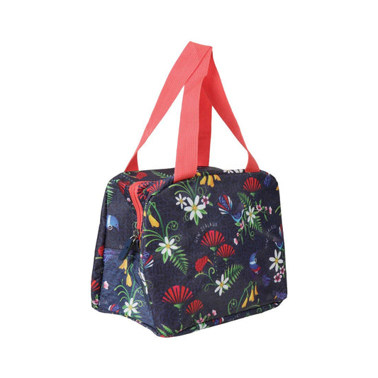 Lunch Bag Bird Flower Navy - MarshallsHealthShop