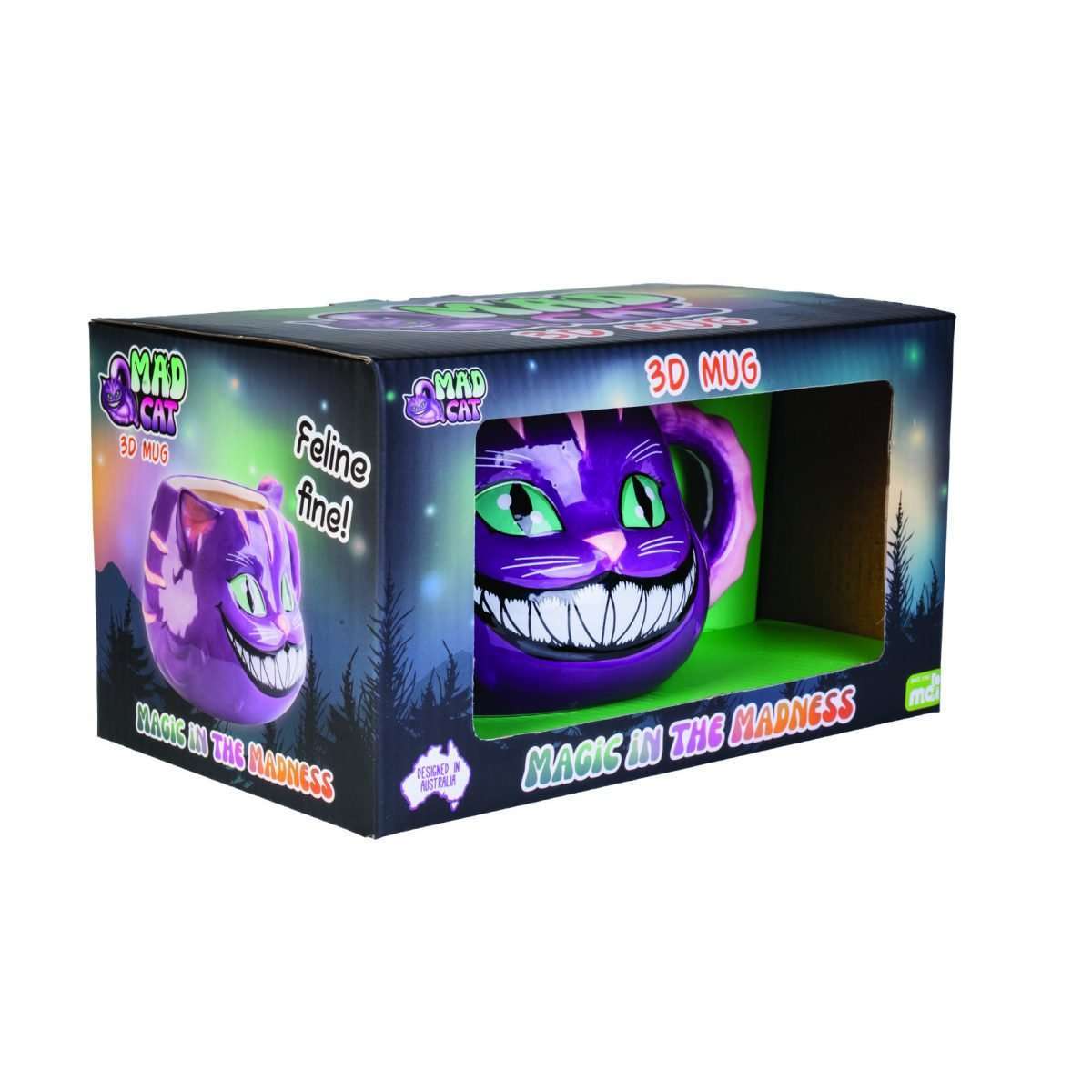 Mad Cat 3D Mug - 1st Stop Marshall's Health Shop, Gift Shop! - Heath and Natural Therapy New Brighton Christchurch - Naturopath