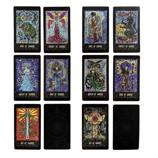 The Magic Gate Tarot Deck
Deck of 78 cards with 22 major arcana and 56 minor arcana. Artwork by Vera Petruk. H:12 x W:7 x D:3 cm. No book. The Magic Gate Tarot Deck is a bridge between the world of humans and the Unknown. The cards will show you the hidden paths leading to the Secret Knowledge, they are the mirror of truth, the enchanting key to the power of your potentials and locked skills, the touch of Mystery.

1st Stop, Marshall's Health Shop, Gift Shop!