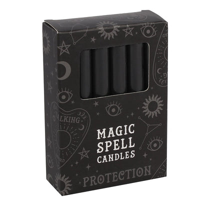 Magic Spell Candles Black "Protection" - MarshallsHealthShop