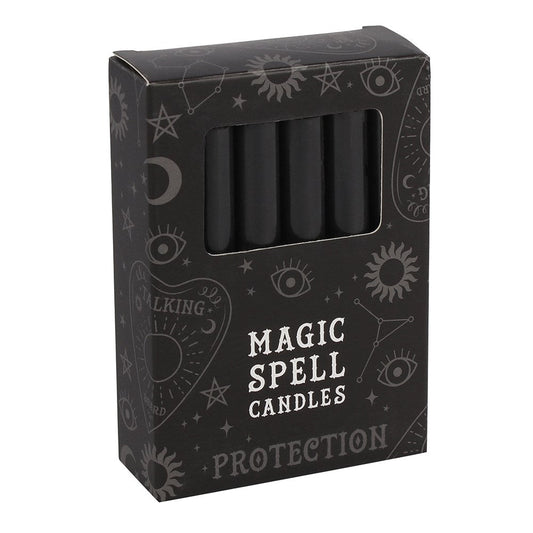 Magic Spell Candles Black "Protection" - MarshallsHealthShop